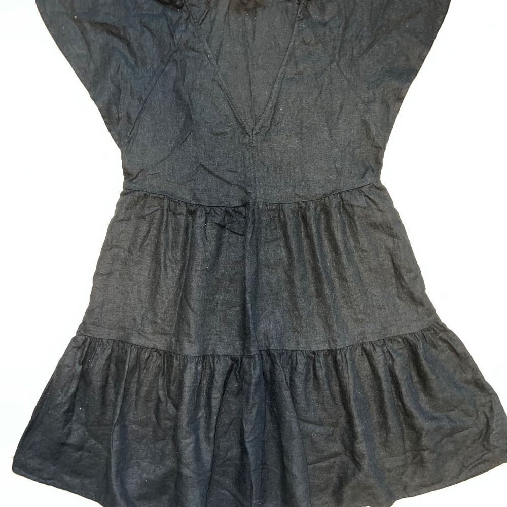 Universal Thread - Women's Flutter Short Sleeve Mini Skater Dress - Black XS - Picture 4 of 7